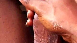 i'm strokin my huge black monster cock super hard right now