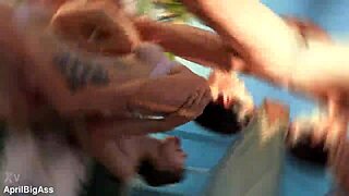 jacuzzi threesome we choke gag swallow cum like total whores