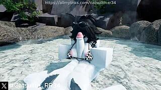 Having PASSIONATE WET SEX with my personal CUMSLUT doggystyle blowjob