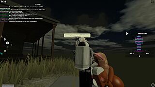 Big Ass Blonde Bent Over for Anal Doggystyle Deepthroat Cum in Roblox Porn