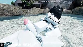 Having PASSIONATE WET SEX with my personal CUMSLUT doggystyle blowjob