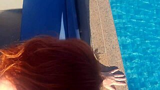Redhead Pool Bareback Doggystyle Blowjob Cum Oiled Pov Brazilian Ass Pussy