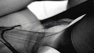 ABIGAIL MAC FINGERS PUSSY HARD IN PANTYHOSE CLOSEUP