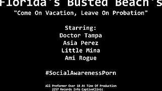 Busted! Asia Mina Ami's Ass Spread In Florida Beaches!