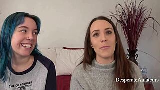 desperate amateurs olivia and alisha explore their limits in casting
