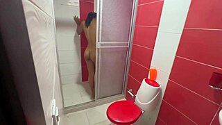 Mexican Homemade Shower Cum In Sister-In-Law Mouth