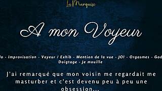 peek at her french solo voyeur orgasm exploding multiple times