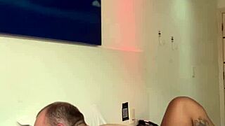 A Sexy Carioca with Small Waist Flashes Big Natural Tits and Wet Pussy for Dwarf