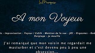 peek at her french solo voyeur orgasm exploding multiple times