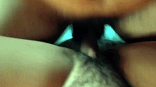 Huge muscular latina housewife's hairy wet pussy gets rubbed by erect cock in missionary worship!