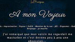 peek at her french solo voyeur orgasm exploding multiple times