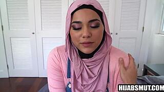 step uncle rams chubby arab teen's shaved pussy