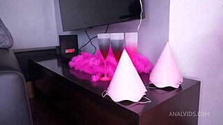 imagine jasminy villar's 24th anniversary with 7 cocks in dap anal prolapse and dirty ebony talk