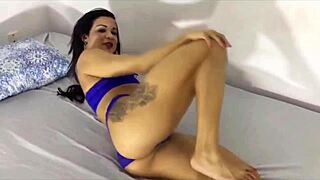 Latina Fitness Milf Gets Rewarded With Intense Massage On Her Big Clit Pussy