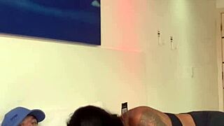 A Sexy Carioca with Small Waist Flashes Big Natural Tits and Wet Pussy for Dwarf