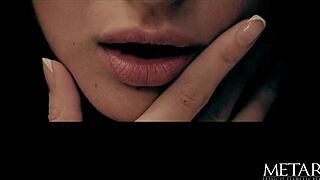 Stunning Brunette Model Fingers Hairy Clit to Intense Nipple-Tweaking Orgasm in Heels!