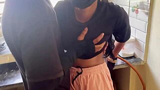Indian Bhabhi Kitchen Fuck! Hubby Rips Clothes and Pounds Juicy Pussy Homemade