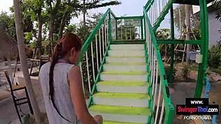 Creampie Cumshot Explosion For Cute Thai Teen Girlfriend After Steamy Pool Day Fuck!