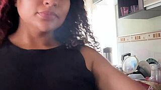 yo chubby latina why you cooking in just panties with that fat jiggling belly and ass?