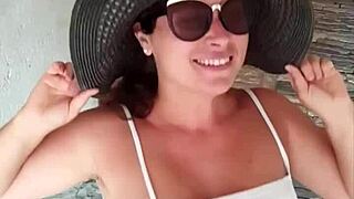 hot stepmom teases blows public cock now!