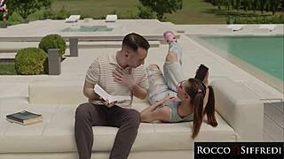 Bratty student tempts Rocco Siffredi's huge-cocked teacher seductively