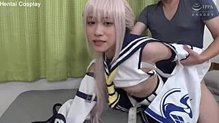 【最強】桐山結羽's heroine cosplay begs for more naughty creampie orgasms!