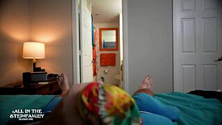 stepmom's bikini on vacation makes me cum as she rides my monster cock doggystyle