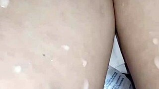 pregnant italian milf squirts milk from huge nipples on toilet machine