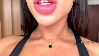 babe pedals fitness bike flashing lingerie while buzzing dildo first time