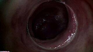 Camera Probes Deep Inside Paula Shy's Tight Vagina Close-Up