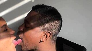 Amateur Couple's Careless Deepthroat Blowjob with Ball Licking and Face Fuck