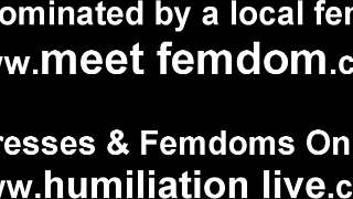 you're just a pathetic little 18+ sissy slut begging for femdom in lingerie pov