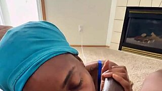 sat back as she sucked my big cock then facial blast