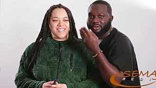 redbone ebony teen's massive natural tits get worshipped by angel beads and semaj