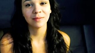 petite brunette sabrina deepthroats, rides, and rims like a pro