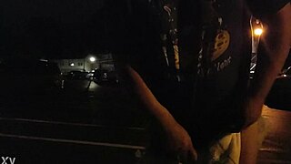 step outside wearing this very thick diaper while my lover watches my monster cock bulge it publicly