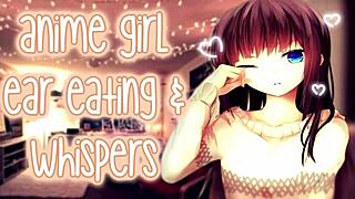she teases his ear with slow licks during steamy audio play