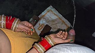 desi wife pees then fucks hard with dirty talk
