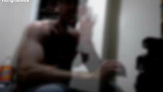 my heart races for hunghank69's monster black cock workout ride