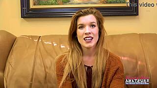 ohh charming ginger keaton's masturbating her shaved pussy then sucks candy corn deep to milk it dry