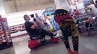 Hey those candid big tits in leggings got you staring pt 2?