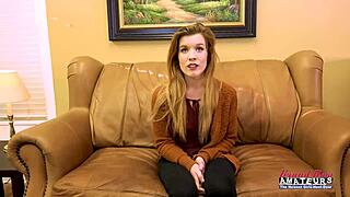 ohh charming ginger keaton's masturbating her shaved pussy then sucks candy corn deep to milk it dry