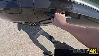 Hunt4k cheating slut rides cock wildly!