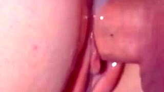 damn that cum keeps dripping between her puffy lips non stop