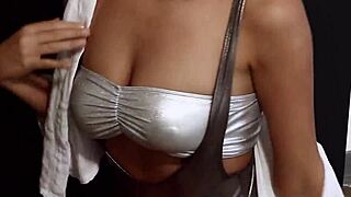 sexy big tits milf strips lingerie shows off curves playboy style 🔥🍑💋
