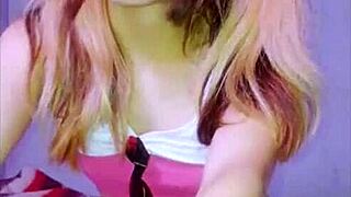 bonneyuwu chats sexy with stepdad while lifting skirt teasing her teen body uhmm