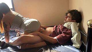 i invited my college classmate over for homework but we ended up bending over for some ass play.