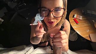 Brazilian BBW mature sucks huge endowed cock mouth cumfill
