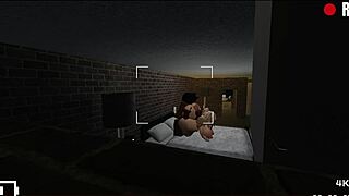 blonde whore blows black cock rough in cheap hotel after kissing