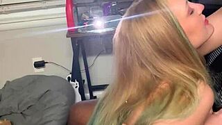 yo check out this bbc grabbing that big booty white chick and pounding her hard